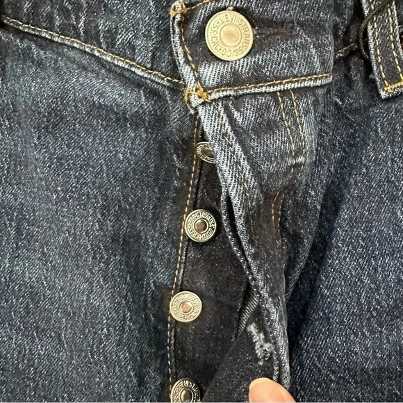 Levi's Women's High Rise Jeans - Dark Blue - Picture 6 of 8